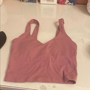 Baby pink Lululemon align top